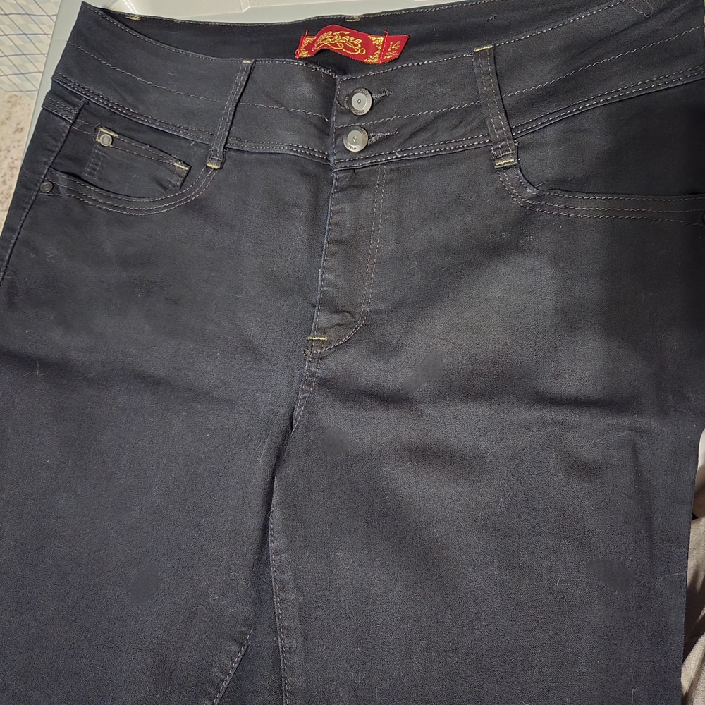 One 5 One Dark Blue Denim Stretch Jean - Picture 8 of 8